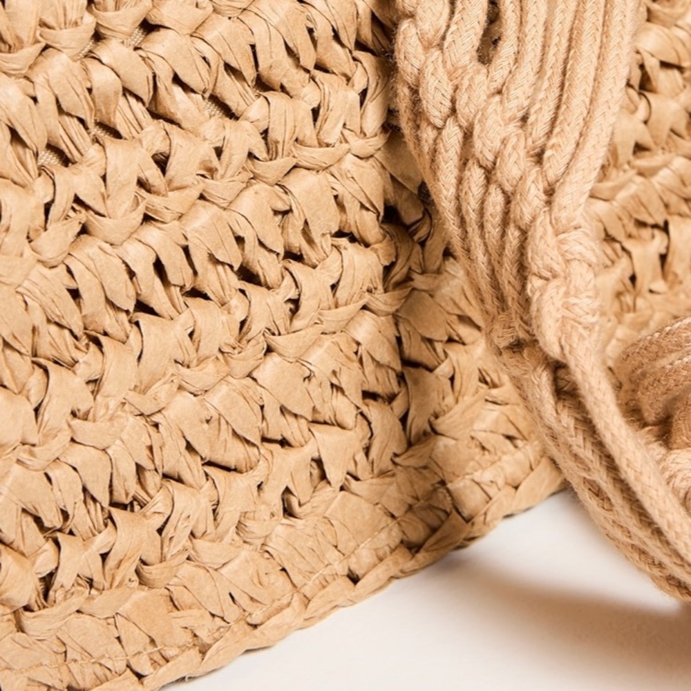8 Other Reasons Raffia Crossbody Bag in Natural. Brand new! - Picture 10 of 11